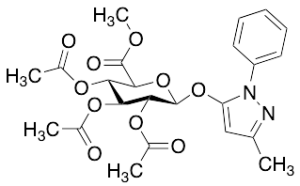 3-Methyl-1-phenyl-1H-pyrazol-5-yl Beta-D-Glucopyranosiduronic Acid Methyl Ester 2,3,4-Triacetate
