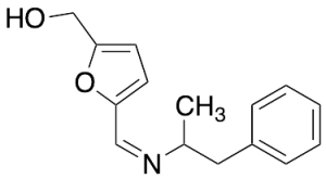 2-(1-Methyl-2-phenyl-ethylimin)-5-hydroxymethyl-furfural