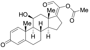 (11Beta,17E)-20-(Acetyloxy)-11-hydroxy-3-oxopregna-1,4,17(20)-trien-21-al