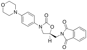 2-[[(5S)-3-[4-(4-Morpholinyl)phenyl]-2-oxo-5-oxazolidinyl]methyl]-1H-isoindole-1,3(2H)-dione