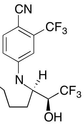 4-[(2R)-2-[(1S)-2,2,2-Trifluoro-1-hydroxyethyl]-1-pyrrolidinyl]-2-(trifluoromethyl)-benzonitrile