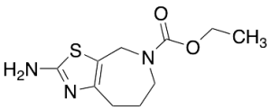 2-Amino-4,6,7,8-tetrahydro-5-(N-carbethoxy)thiazolo[5,4-d]azepine
