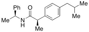 (S,R)-N-(1-Phenylethyl) Ibuprofen Amide