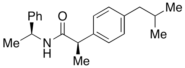 (S,R)-N-(1-Phenylethyl) Ibuprofen Amide