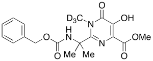 1,6-Dihydro-5-hydroxy-1-methyl-2-[1-methyl-1-[[benzylcarbamoyl]amino]ethyl]-6-oxo-4-pyrimidinecarboxylic Acid Methyl Ester-d3