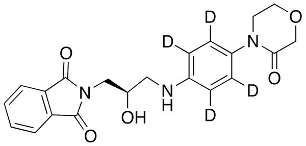 4-[((2R)-Hydroxy-3-phthalimido)propylamine]phenyl-3-morpholinone-d4