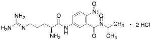 L-Arginine-[4-nitro-3-(isopropylcarboxamido)phenyl] amide dihydrochloride