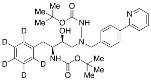 Des-N-(methoxycarbonyl)-L-tert-leucine Bis-Boc Atazanavir-d5