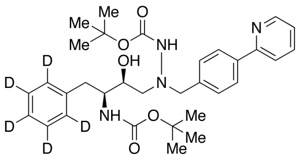 Des-N-(methoxycarbonyl)-L-tert-leucine Bis-Boc Atazanavir-d5