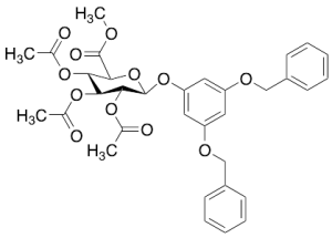 2-(3,5-Bis(benzyloxy)phenoxy)-6-(methoxycarbonyl)tetrahydro-2H-pyran-3,4,5-triyl Tri-acetate