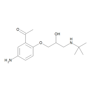 5-Amino-2-(3-(tert-butylamino)-2-hydroxypropoxy)acetophenone