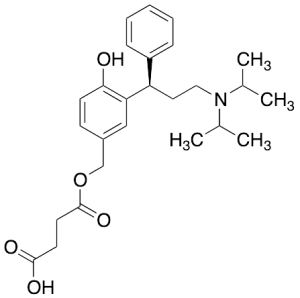 1-[[3-[(1R)-3-[Bis(1-methylethyl)amino]-1-phenylpropyl]4-hydroxyphenyl]methyl 2-Butanedioic Acid Ester