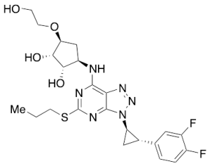 (1S,2S,3R,5S)-3-[[3-[(1R,2S)-2-(3,4-Difluorophenyl)cyclopropyl]-5-(propylthio)-3H-1,2,3-triazolo[4,5-d]pyrimidin-7-yl]amino]-5-(2-hydroxyethoxy)-1,2-cyclopentanediol