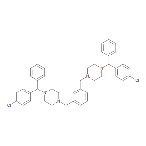 1,3-Bis((4-((4-chlorophenyl)(phenyl)methyl)piperazin-1-yl)methyl)benzene