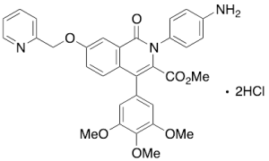 2-(4-Aminophenyl)-1,2-dihydro-1-oxo-7-(2-pyridinylmethoxy)-4-(3,4,5-trimethoxyphenyl)-3-isoquinolinecarboxylic Acid Methyl Ester Dihydrochloride (>90%)