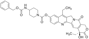 7-Ethyl-10-(4-[[benzylcarbamoyl]amino]-1-piperidino)carbonyloxycamptothecin