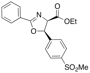(4R-5R)-4,5-Dihydro-5-[4-(methylsulfonyl)phenyl]-2-phenyl-4-oxazolecarboxylic Acid Ethyl Ester