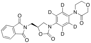 4-[4-[(5S)-5-Phthalimidomethyl-2-oxo-3-oxazolidinyl]phenyl]-3-morpholinone-d4