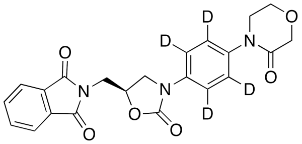 4-[4-[(5S)-5-Phthalimidomethyl-2-oxo-3-oxazolidinyl]phenyl]-3-morpholinone-d4