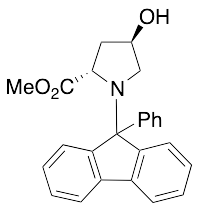 (4R, 2S)-4-Hydroxy-1-(9-phenyl-9H-fluoren-9-yl)-proline Methyl Ester