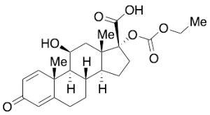 (11beta,17alpha)-17-[(Ethoxycarbonyl)oxy]-11-hydroxy-3-oxo-androsta-1,4-diene-17-carboxylic acid