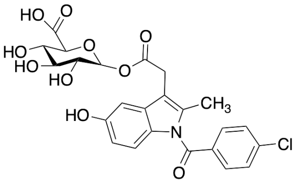 1-[1-(4-Chlorobenzoyl)-5-hydroxy-2-methyl-1H-indole-3-acetate]Beta-D-Glucopyranuronic Acid