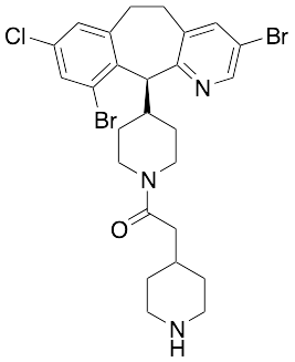 1-{4-[(2S)-6,15-Dibromo-13-chloro-4-azatricyclo[9.4.0.0]pentadeca-1(15),3,5,7,11,13-hexaen-2-yl]piperidin-1-yl}-2-(piperidin-4-yl)ethan-1-one