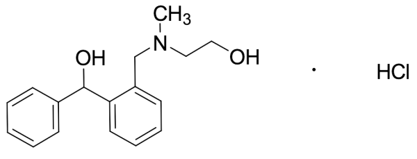 2-[[(2-Hydroxyethyl)methylamino]methyl]benzhydrol Hydrochloride