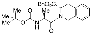 [S-(R*,R*)]-2-[2-tert-Butyloxycarbonylamino-1-oxopropyl]-1,2,3,4-tetrahydro-3-isoquinolinecarboxylic Acid Phenylmethyl Ester