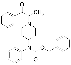 1-Phenyl-2-(4-N-Cbz-phenylamino-piperidin-1-yl)-propan-1-one