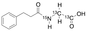 N-(3-Phenylpropionyl)glycine-3C2,15N