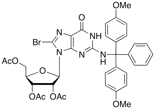 N-(4,4'-Dimethoxytrityl)-8-bromoguanosine 2',3',5'-Triacetate