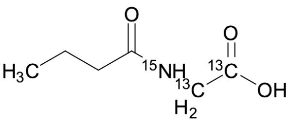N-Butyrylglycine-13C2,15N