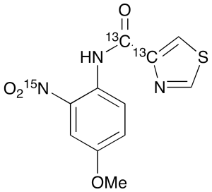 N-(4-Methoxy-2-nitrophenyl)-4-thiazolecarboxamide-13C2,15N