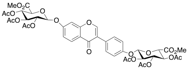 4-[4-Oxo-7-[(2,3,4-tri-O-acetyl-6-methyl-b-D-glucopyranuronosyl)oxy]-4H-1-benzopyran-3-yl]phenyl b-D-Glucopyranosiduronic Acid Methyl Ester Triacetate