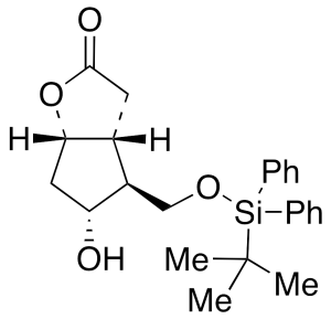 (3aR,4S,5R,6aS)-4-(tert-Butyldiphenylsilyloxy)methyl-5-hydroxy-hexahydro-2H-cyclopenta[b]furan-2-one