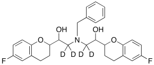 rac N-Benzyl Nebivolol-d4