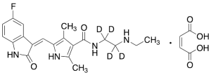 N-Desethyl Sunitinib-d4 Maleate