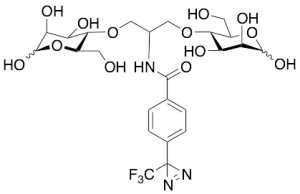 2-N-[4-(1-Azitrifluoroethyl)benzoyl]-1,3-bis-(D-mannos -4-yloxy)-2-propylamine