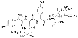 Amoxicillin Dimer tri-Sodium Salt (penicilloic acid form)(Mixture of Diastereomers)