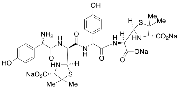 Amoxicillin Dimer tri-Sodium Salt (penicilloic acid form) (Mixture of Diastereomers)