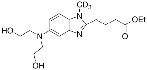 [1-Methyl-5-bis(2’-hydroxyethyl)aminobenzimidazolyl-2]butanoic Acid Ethyl Ester-d3