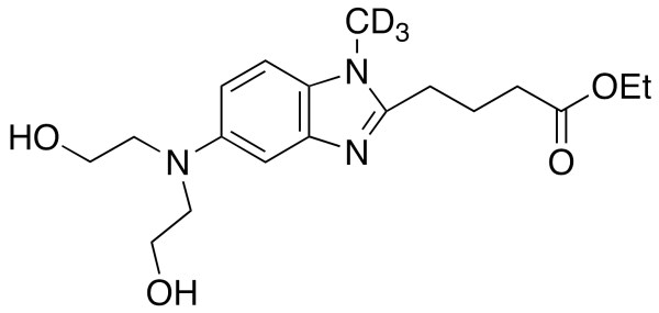 [1-Methyl-5-bis(2’-hydroxyethyl)aminobenzimidazolyl-2]butanoic Acid Ethyl Ester-d3