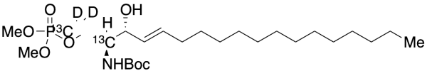(2R,3R,E)-2-Amino-3-hydroxyoctadec-4-en-1-yl dimethyl Phosphate-13C2,D2