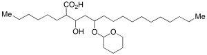 2-Hexyl-3-hydroxy-5-[(tetrahydro-2H-pyran-2-yl)oxy]-hexadecanoic Acid
