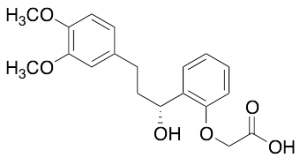 (R)-2-(2-(3-(3,4-Dimethoxyphenyl)-1-hydroxypropyl)phenoxy)acetic Acid