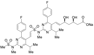 S-Demethyl (E)-S-[4-(4-Fluorophenyl)-6-isopropyl-2-(N-methylmethylsulfonamido)pyrimidin-5-ethenyl Rosuvastatin Sodium Salt