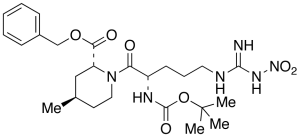 (2R,4R)-1-[(2S)-2-[(tert-Butyloxycarbonyl)amino]-5-[[imino(nitroamino)methyl]amino]-1-oxopentyl]-4-methyl-2-piperidinecarboxylic Acid Benzyl Ester