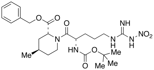 (2R,4R)-1-[(2S)-2-[(tert-Butyloxycarbonyl)amino]-5-[[imino(nitroamino)methyl]amino]-1-oxopentyl]-4-methyl-2-piperidinecarboxylic Acid Benzyl Ester