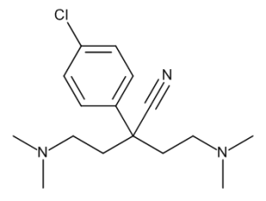 Alpha,Alpha-Bis[2-(dimethylamino)ethyl]-4-chlorophenylacetonitrile
